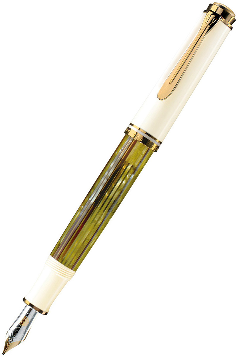 Перьевая ручка Pelikan Souveraen M 400 (934166) White Tortoise (F)