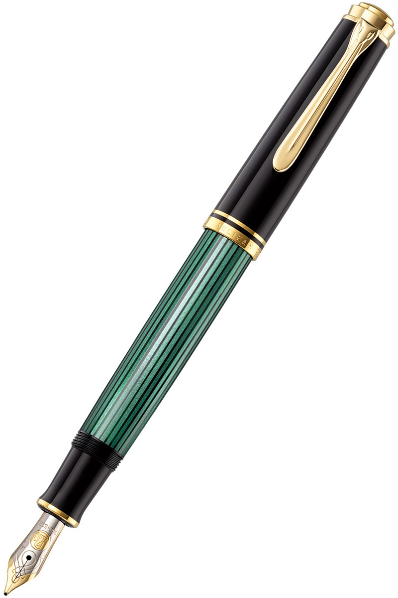 Перьевая ручка Pelikan Souveraen M 600 (980011) черный/зеленый (F)