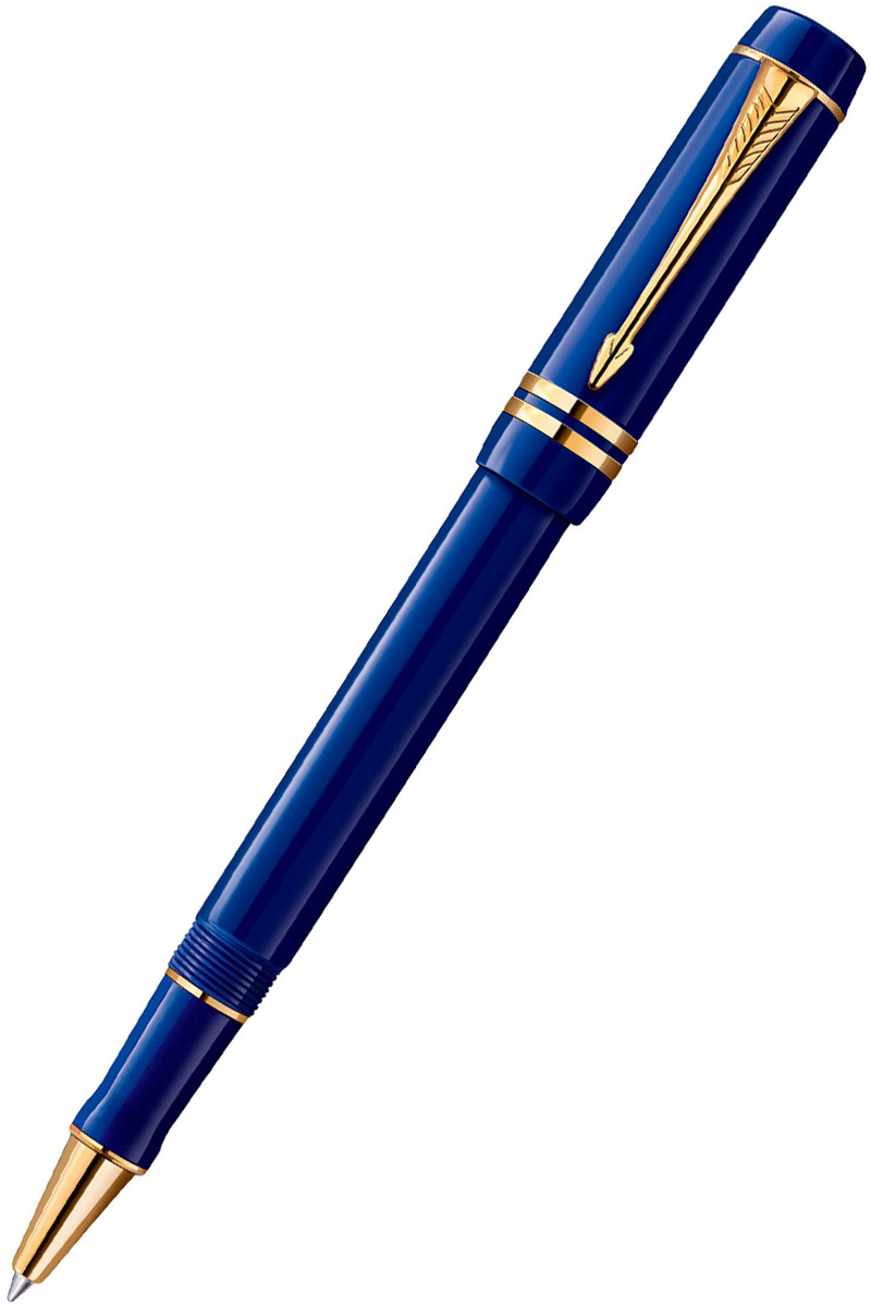 Ручка-роллер Parker Duofold T74 Historical Colors Lapis Lazuli GT (1907187)