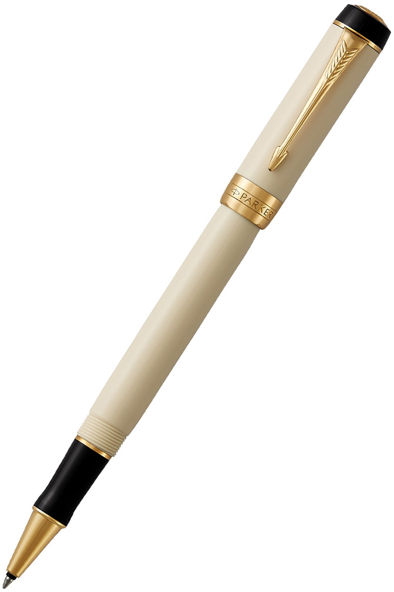 Ручка-роллер Parker Duofold T74 White/Black GT (1931395)