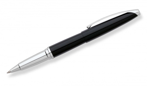 Ручка-роллер Cross ATX Black Lacquer, чёрный лак/хром - фото №2