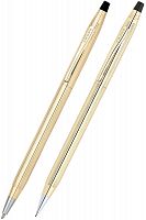Набор Cross Century Classic Rolled Gold  шариковая ручка+карандаш (450105)