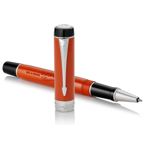 Ручка-роллер Parker Duofold Classic 2017 Big Red Vintage CT - фото №3