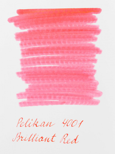 Флакон с чернилами Pelikan 4001 Brilliant Red для перьевой ручки 30 мл красный - фото №3