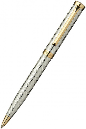 Шариковая ручка Pierre Cardin Evolution PC1026BP-G, хром с гравировкой - фото №1
