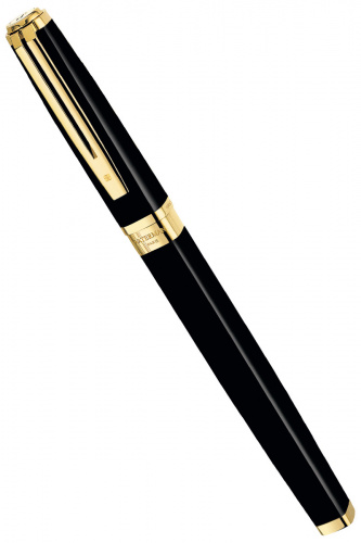 Перьевая ручка Waterman Exception Slim Black GT, чёрный лак - фото №2