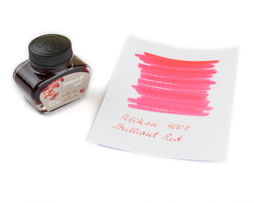 Флакон с чернилами Pelikan 4001 Brilliant Red для перьевой ручки 30 мл красный - фото №2