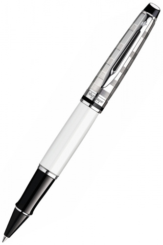 Ручка-роллер Waterman Expert 3 DeLuxe White CT, белый лак - фото №1