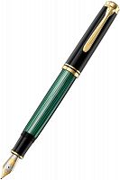 Перьевая ручка Pelikan Souveraen M 800 (995670) черный/зеленый (EF)