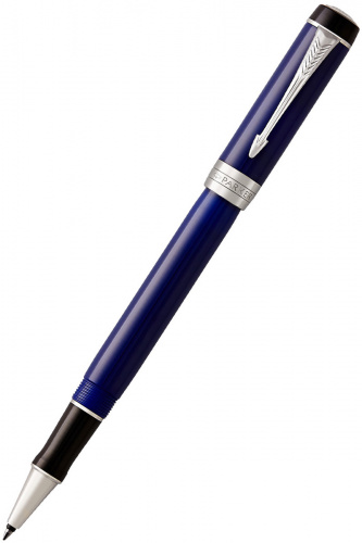 Ручка-роллер Parker Duofold Classic 2017 Blue & Black CT - фото №1