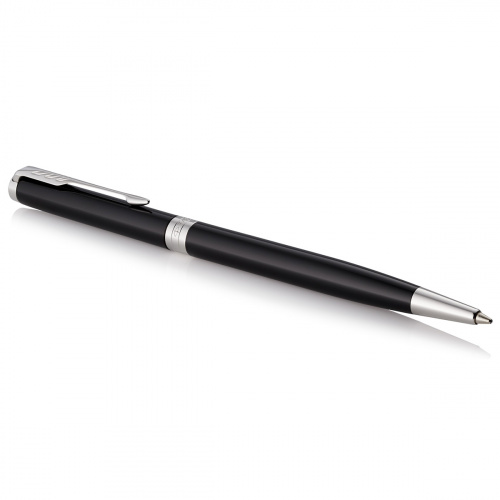 Шариковая ручка Parker Sonnet Slim 2017 Laque Black CT - фото №2