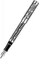 Перьевая ручка Parker Duofold Senior 125th Anniversary Limited Edition Black/Silver ST (1878415)