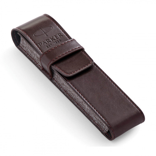 Подарочный набор: шариковая ручка Parker Sonnet Laque Black СT и чехол для ручки - фото №2